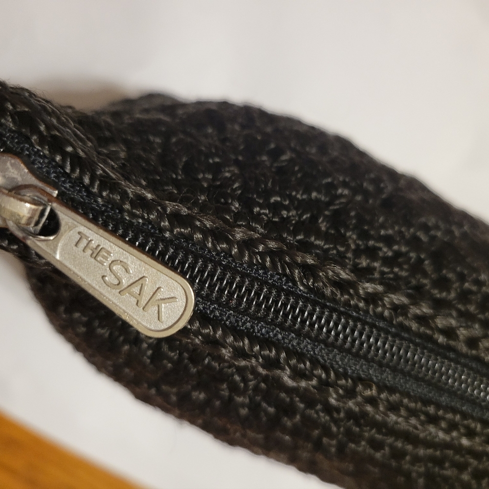 THE SAK BLACK CROCHET BAG/CLUTCH